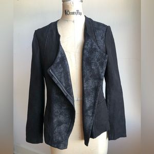 DKNY Suede Asymmetrical Jacket Size M
